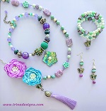 Abalone Garden jewelry set