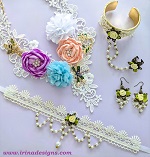 Lace Garden jewelry set