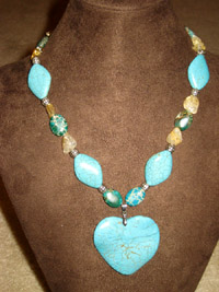 Turquoise Heart Necklace