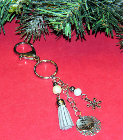 Snowflake Tassel Keychain