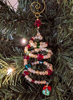 Champagne Spiral Ornament