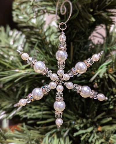 Pearl Snowflake Ornament